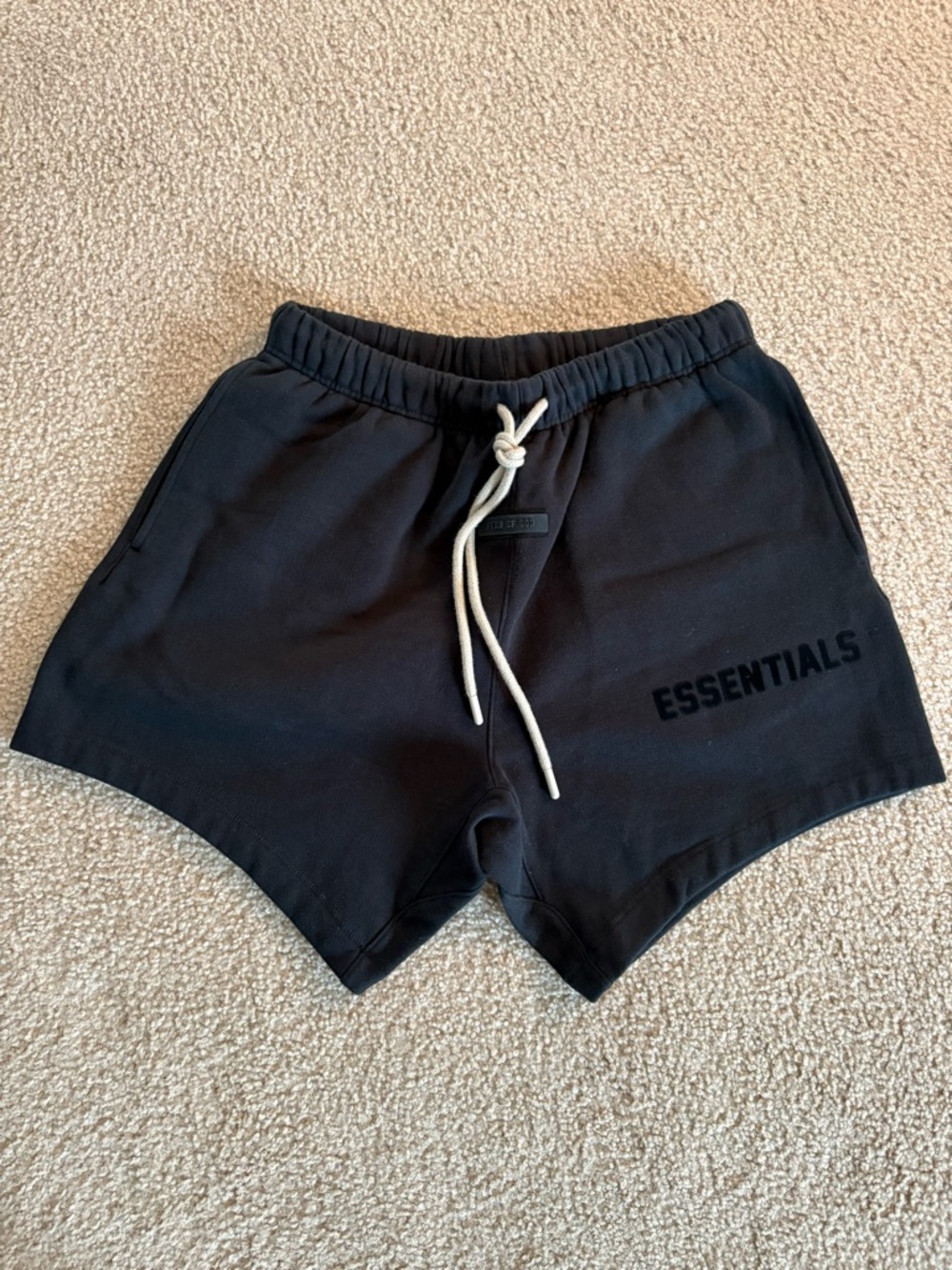 Fear of God Essentials Jet Black Shorts SS23